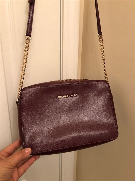 Michael Kors burgundy crossbody bag